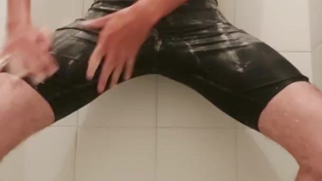Speedo Boy gets horny in the bathroom