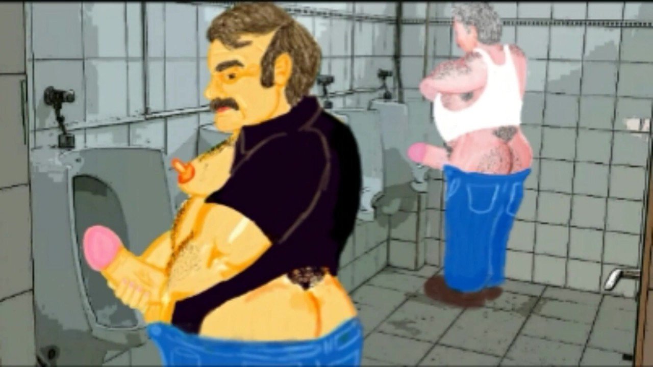 Cartoon Gaybear: Cruising in public toilets (chapter2 part3)