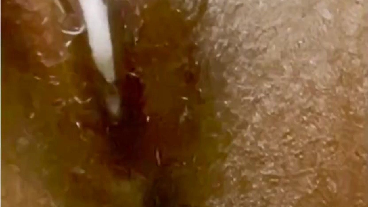 Clit massage JERKING orgasm...so creamy