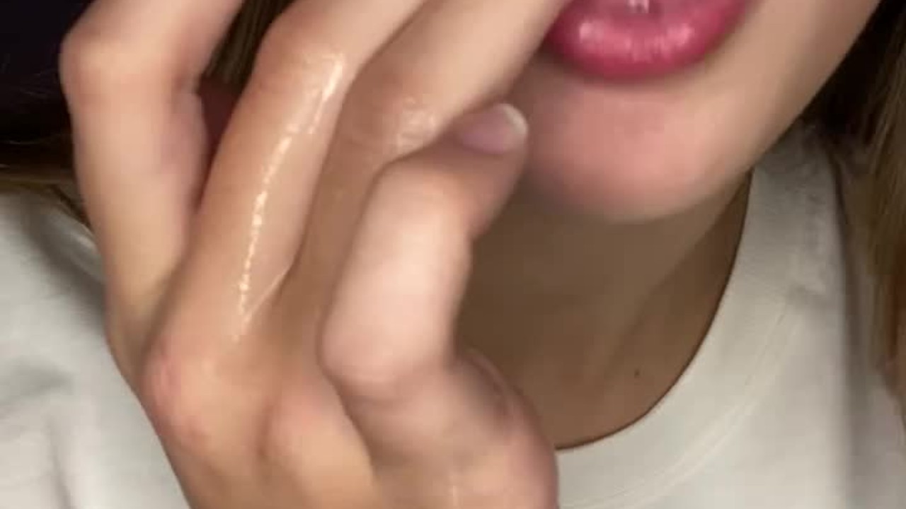 Drooling and finger sucking. Moaning