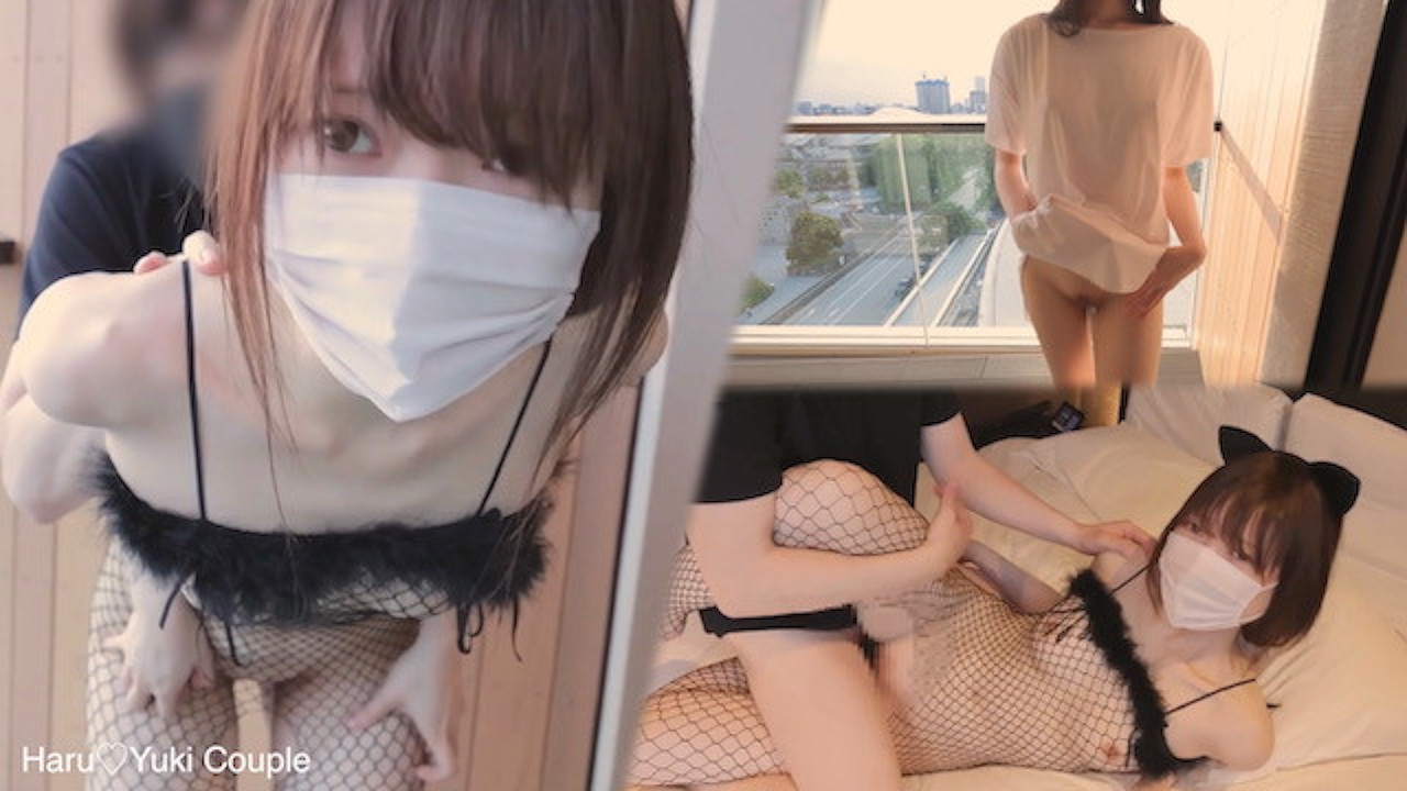 20 years old college girl gets excited by the first exposure SEX