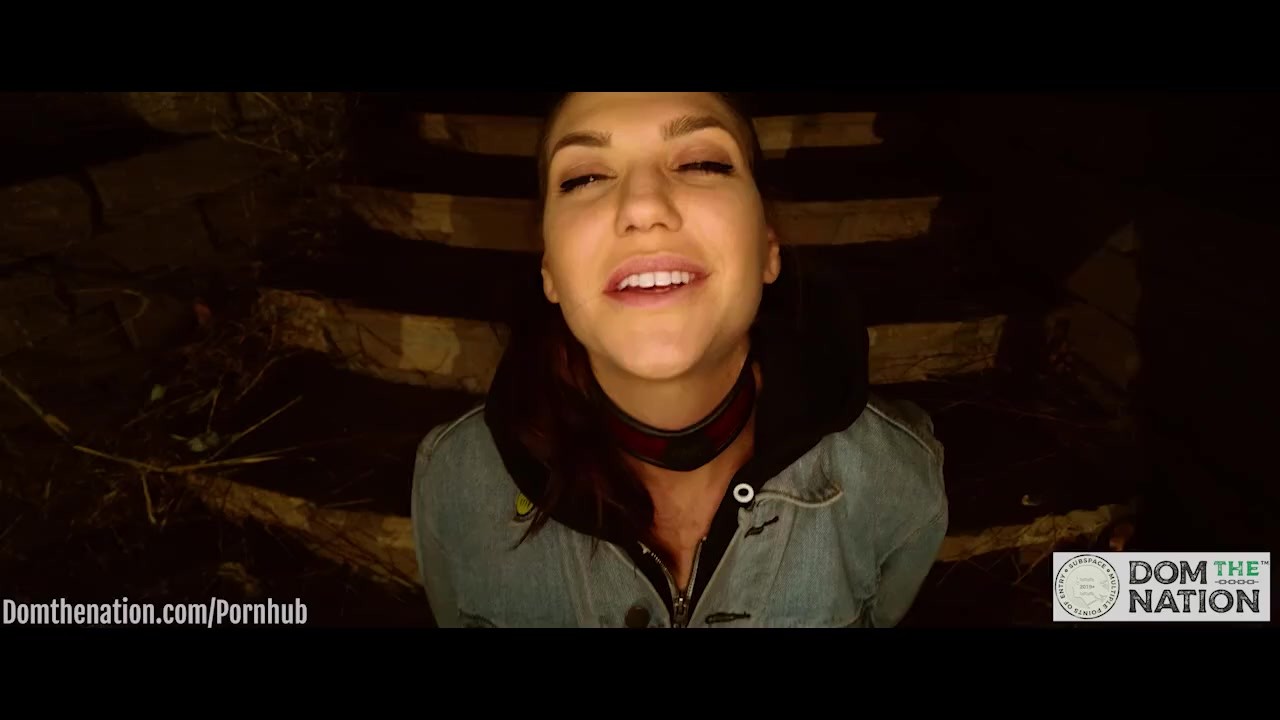 POV blowjob and doggie style fucking with submissive training in the great outdoors -- real BDSM