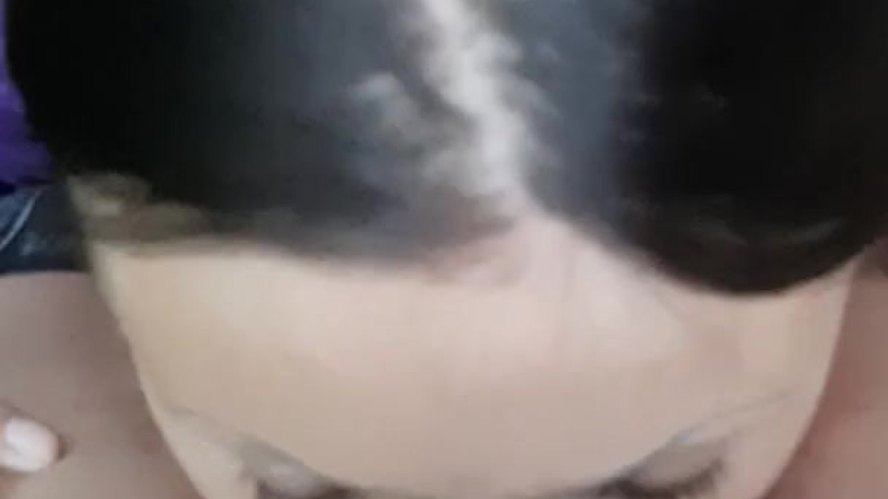 Made cunnilingus swony girl in the forest, spitting on her period.