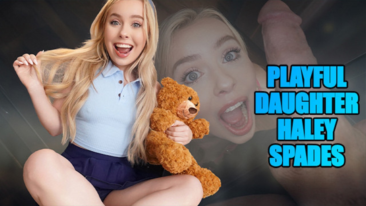 Haley Spades Teases Stepdaddy And Rubbs Her Wet Pussy In Front Of Him DadCrush