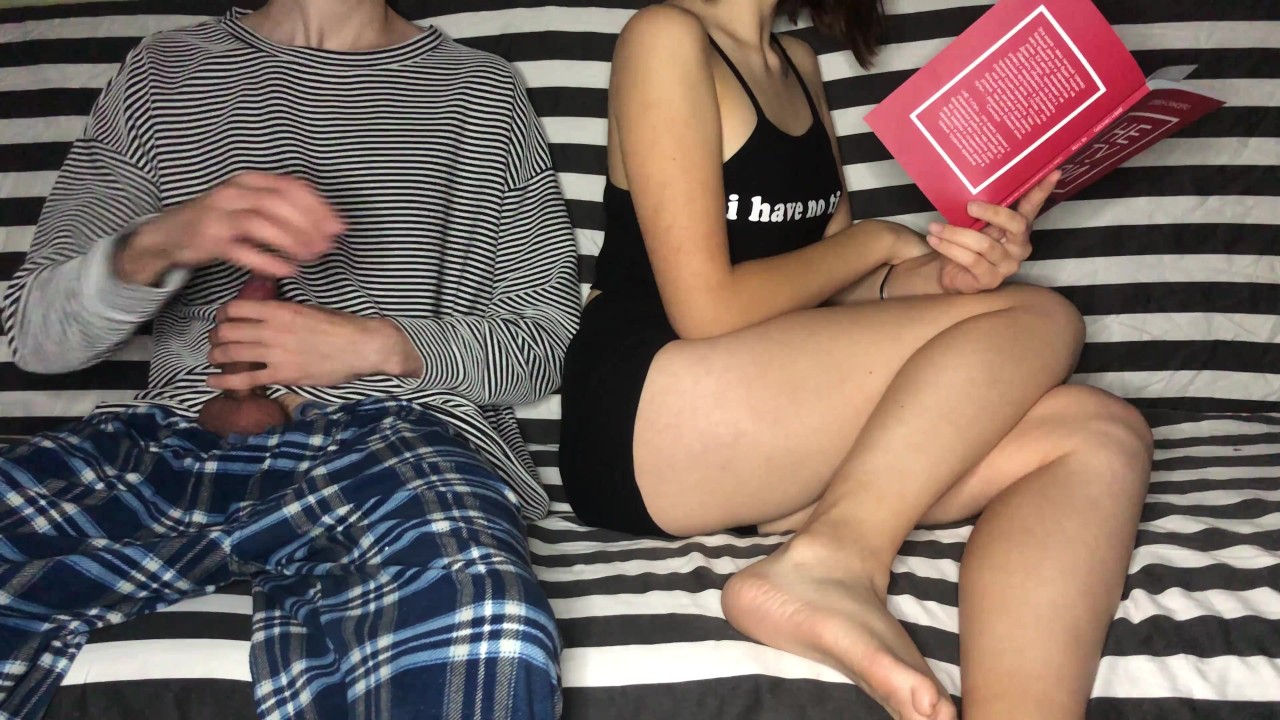 STEP BROTHER PUT MY HAND ON HIS COCK AND MY PUSSY CUMMING SEVERAL TIMES