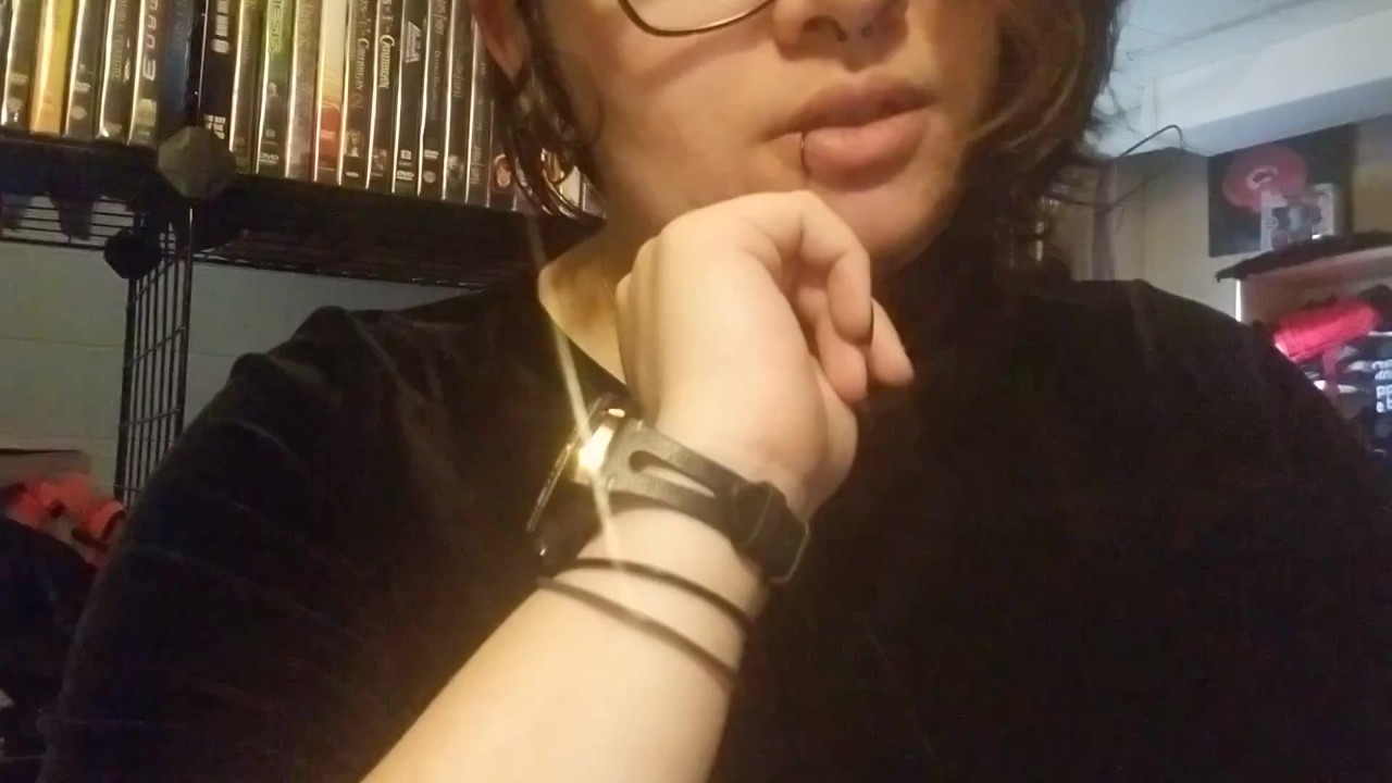 JOI goth girl wearing a dress fully clothed