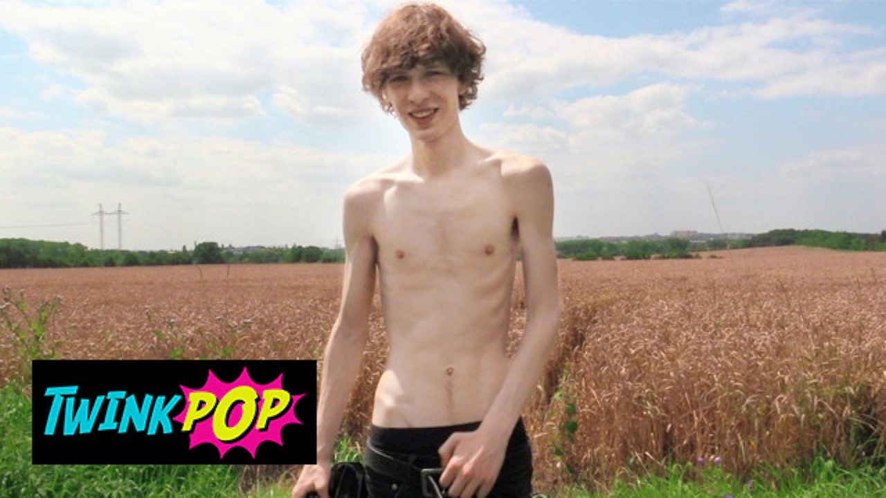 TWINKPOP - He Is Walking Around When He Finds A Twink Wondering In The Middle Of The Field