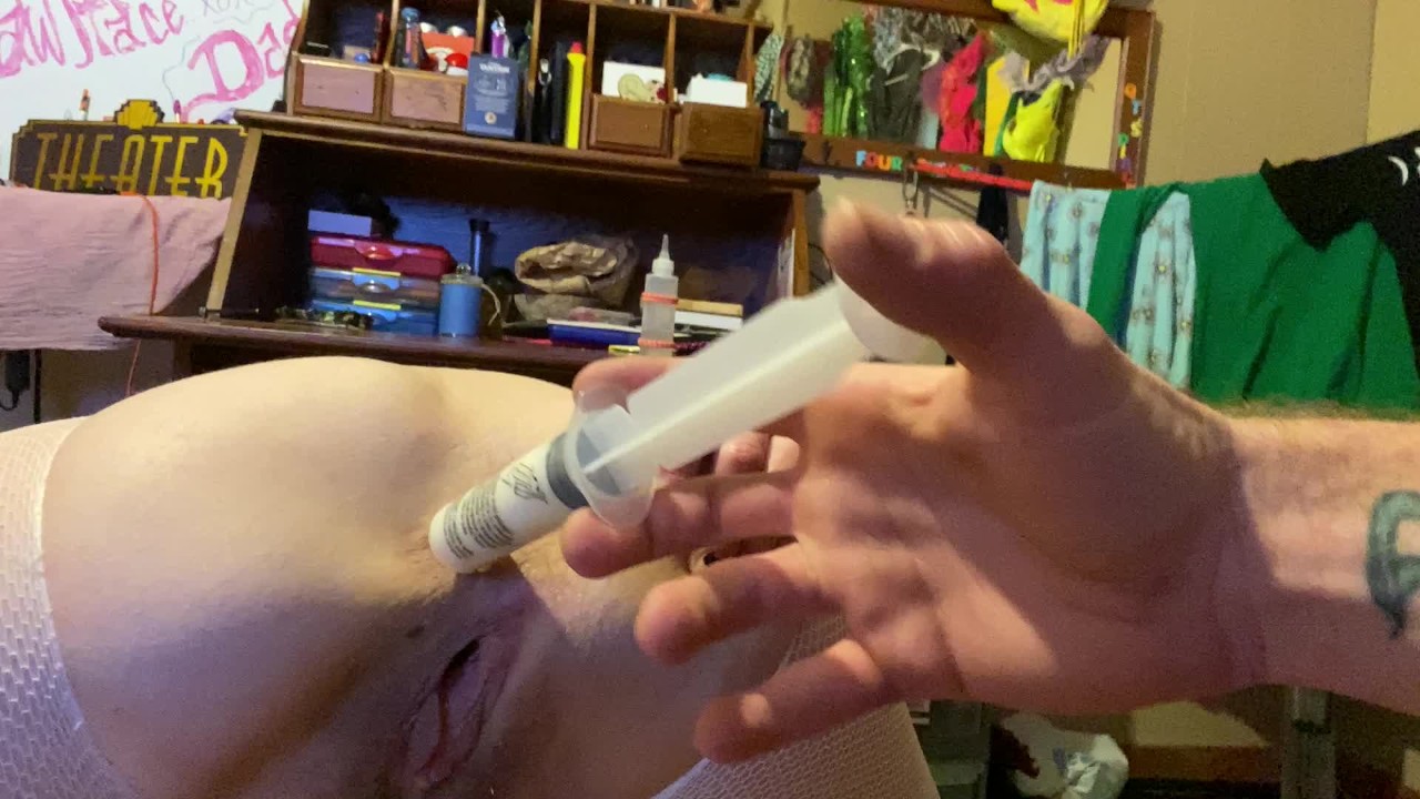 Small teen gets milk and cock in her ass!