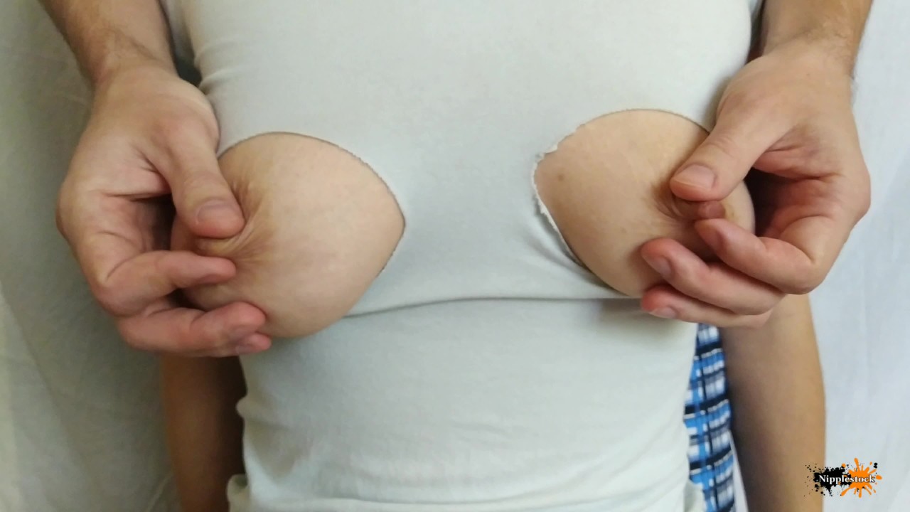 Cut and ripped clothes to suck nipples