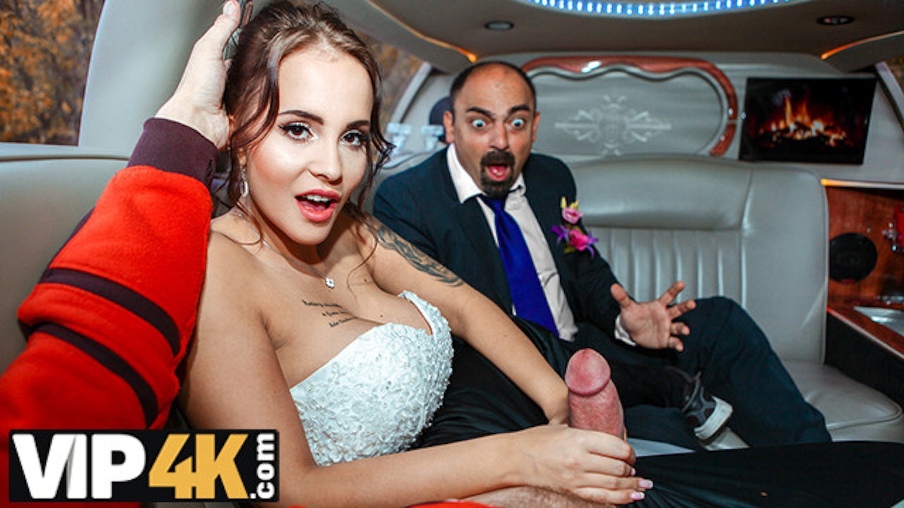 VIP4K. Enticing bride-to-be rocks out with injured guy before husband