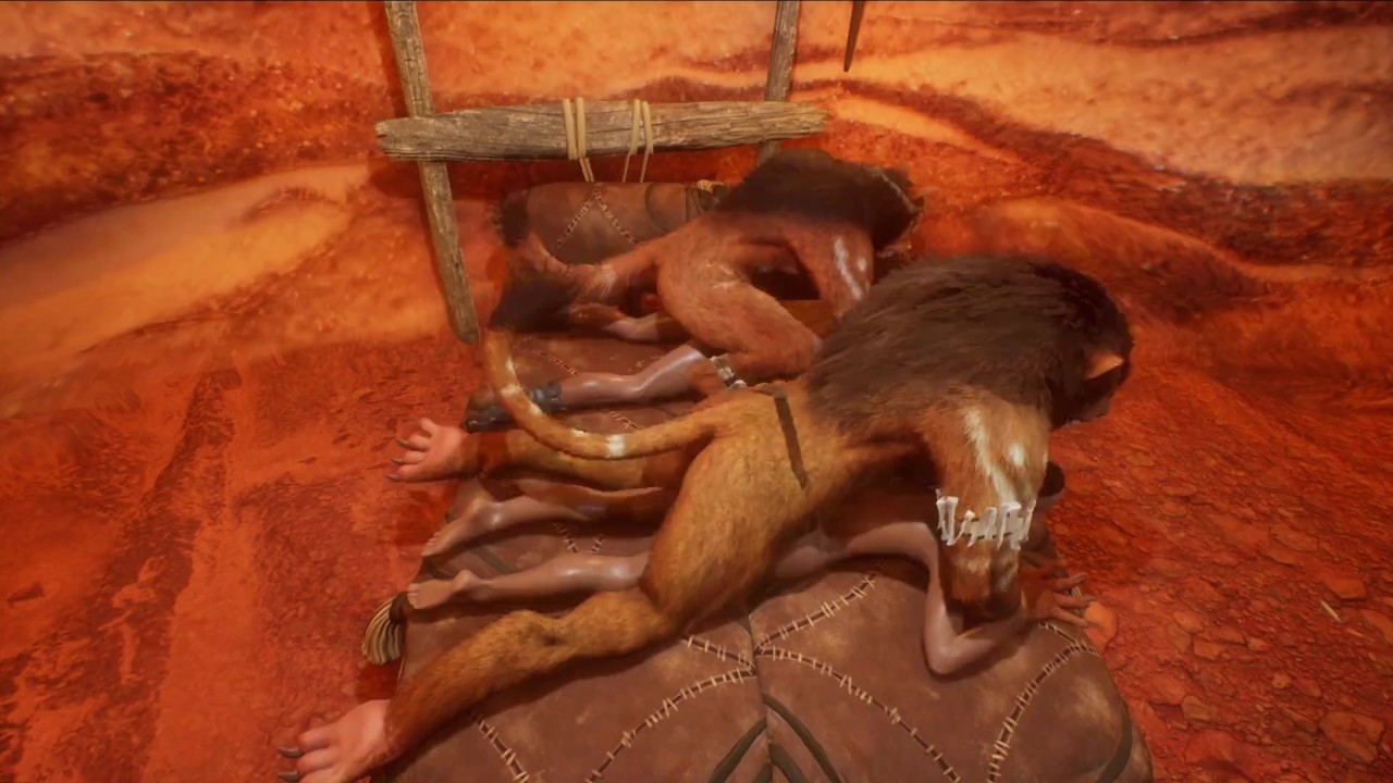 Two prisoners being devoured by monster cocks 3D