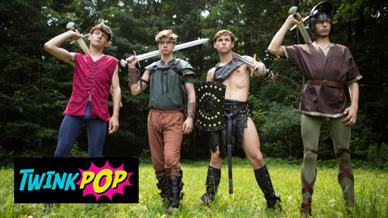 TWINKPOP - After Playing A Sword Fight, Jordan Lake Pounds Shea Reynolds' Ass Using His Thick Sword