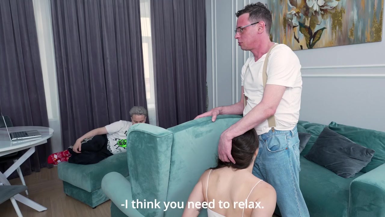 Cheating with Daddy!? Stepson's Wife Assfucked by Stepdad!