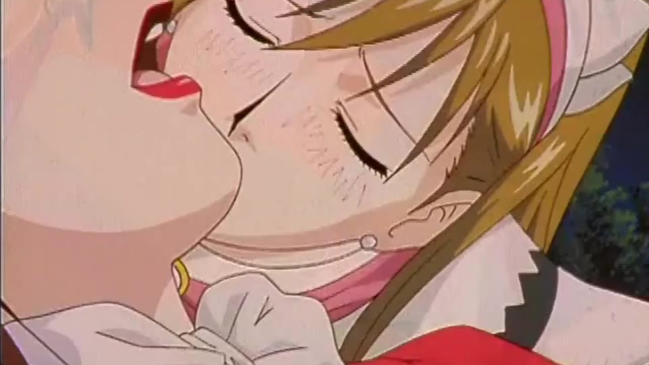 Anime lesbian group and masturbation session