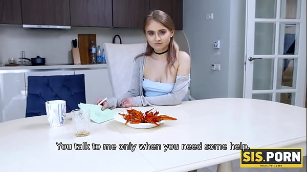 &period;PORN&period; Girl needs homework to be done but first babe has to be scored by stepbrother